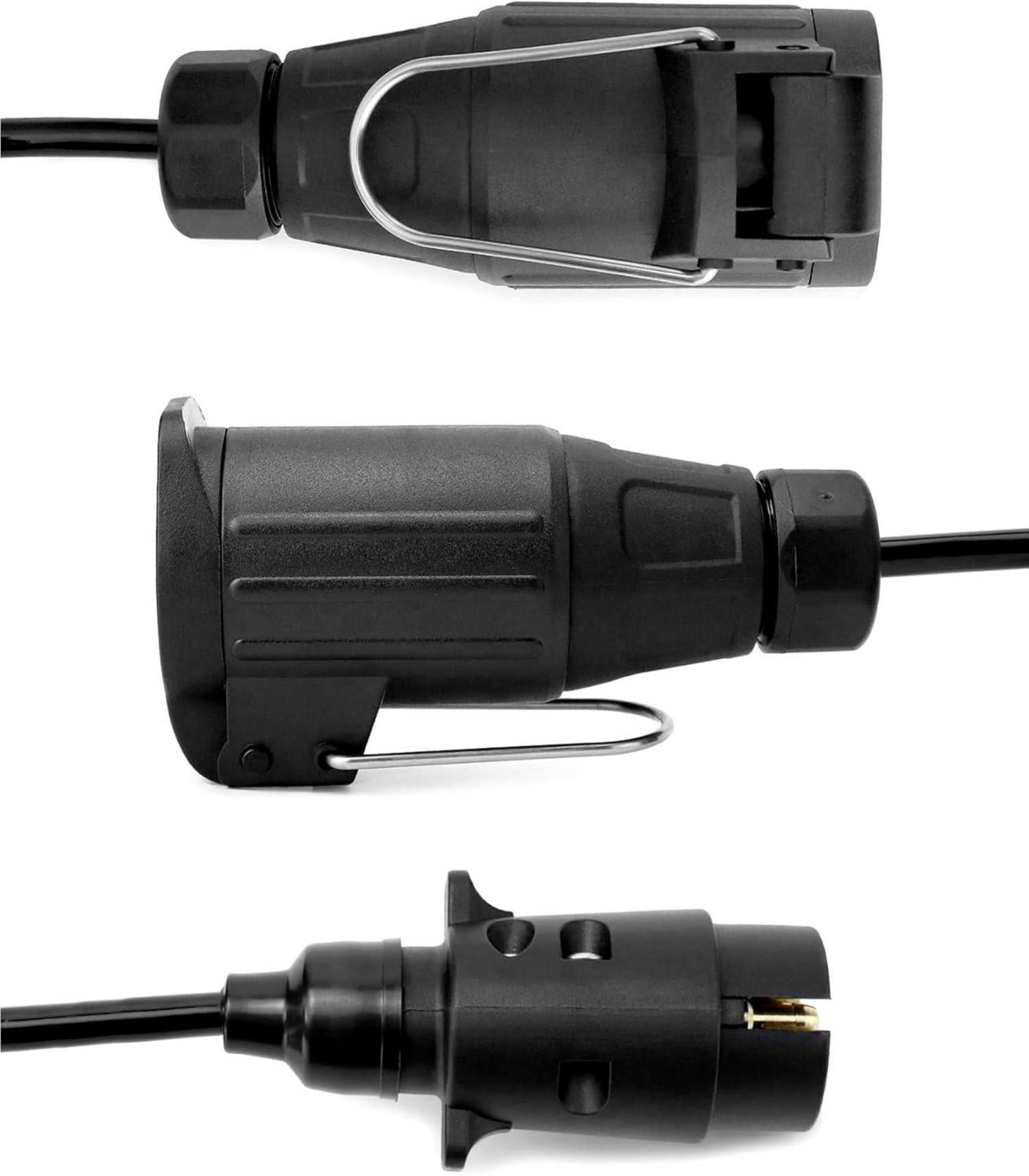 QWORK 2M Anhänger Adapterkabel 7 auf 13 polig 12V Wohnwagen Traktor Bootstrailer