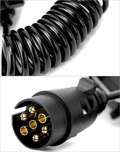 QWORK 2M Anhänger Adapterkabel 7 auf 13 polig 12V Caravan RV Traktor
