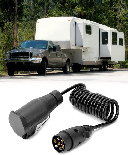Adapterkabel 7 auf 13 polig für Wohnwagen Traktor 12 V 2M