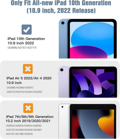 iPad 10.9 Zoll Hülle Smart Case Cover WeißAuto