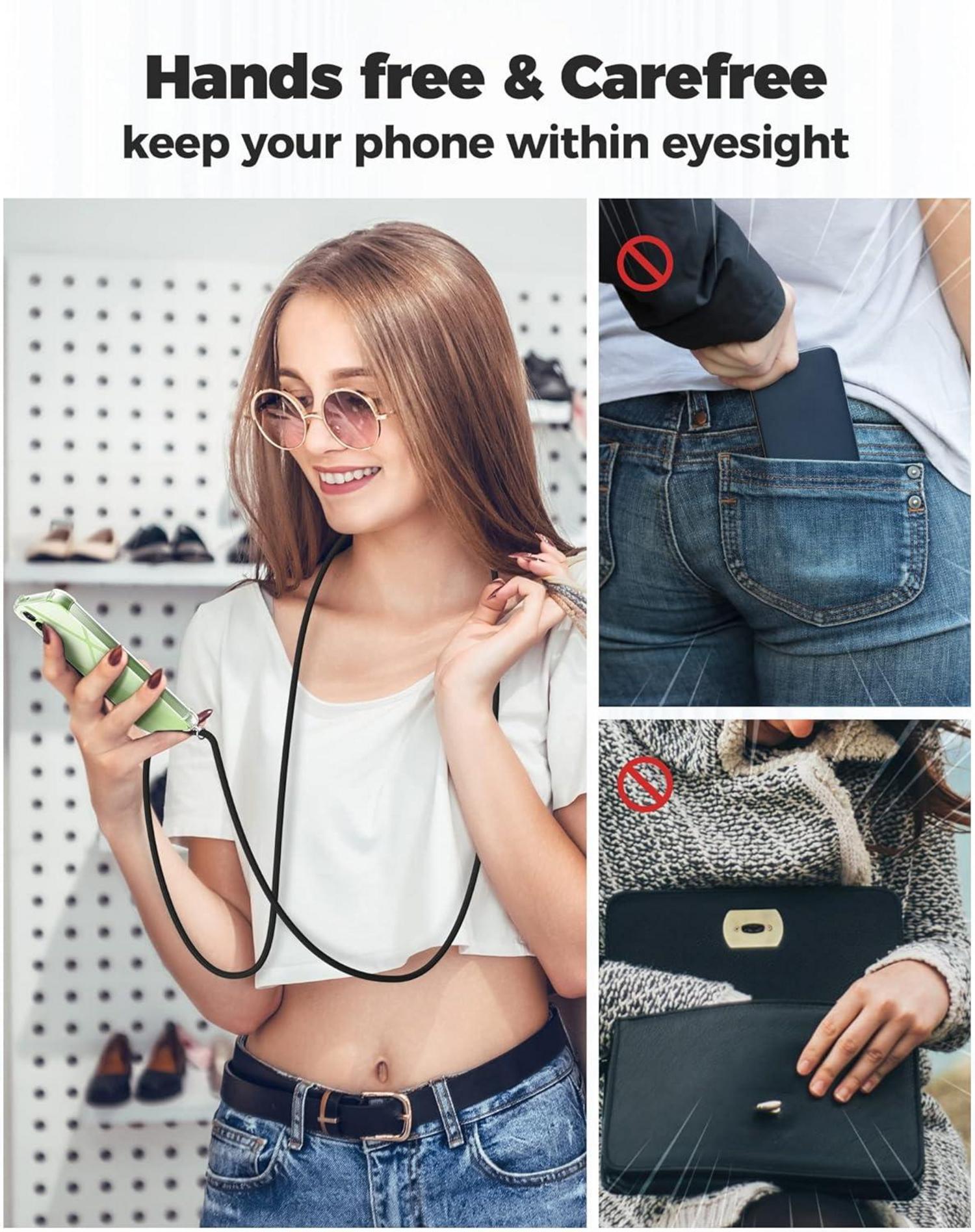Caslord Handykette Handyhülle Samsung Galaxy A14 Schwarz