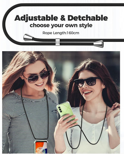 Handykette Handyhülle mit Band Samsung Galaxy A14 Schwarz