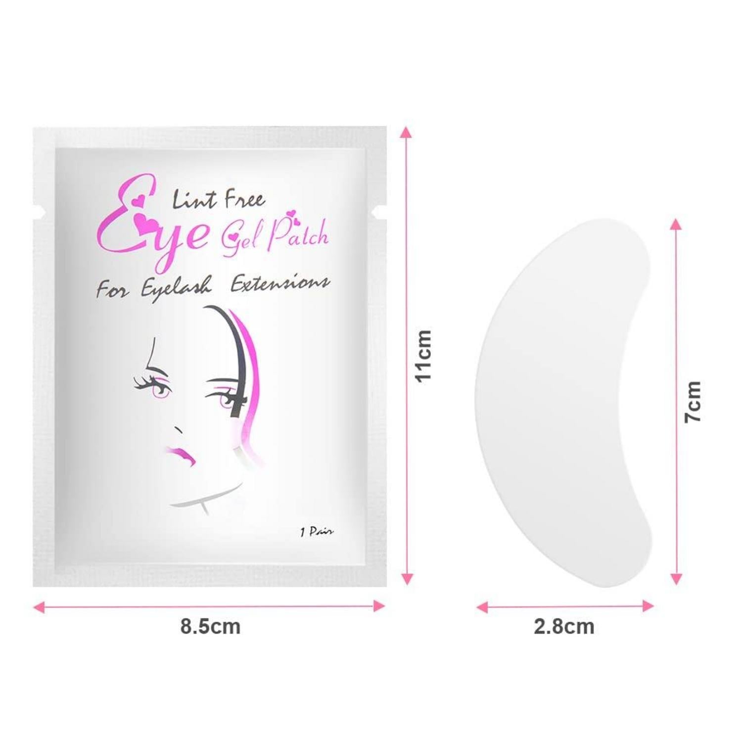 Wimpernverlängerung Pads 50 Paar mit Wimpernbürste, Eyelash Extensions
