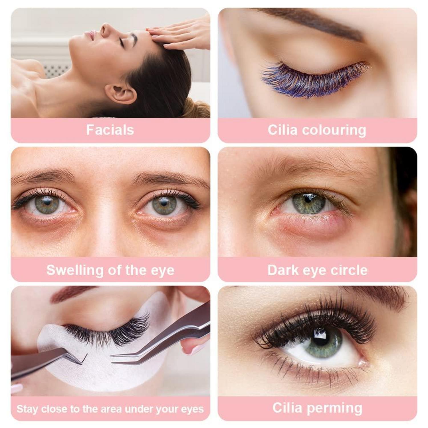 Augenpads Wimpernverlängerung 50 Paar Extension Pads 10 Stück