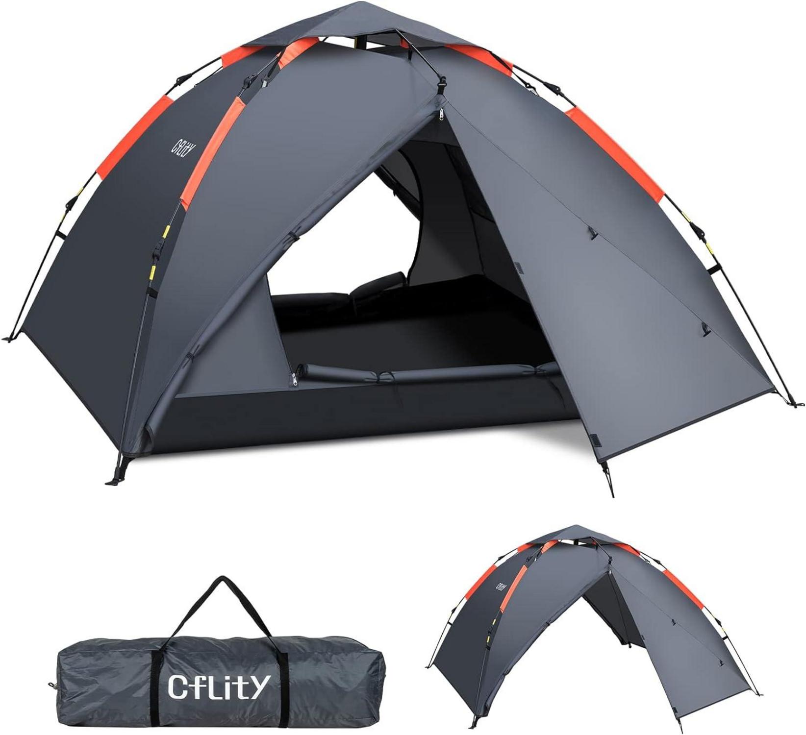 Camping Zelt für 3 Personen Wasserdicht Automatisch Pop-Up 4