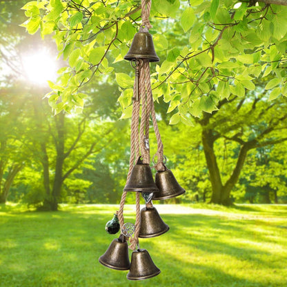 Hexenglocken Garten Windspiel 6 Glocken Türschutz