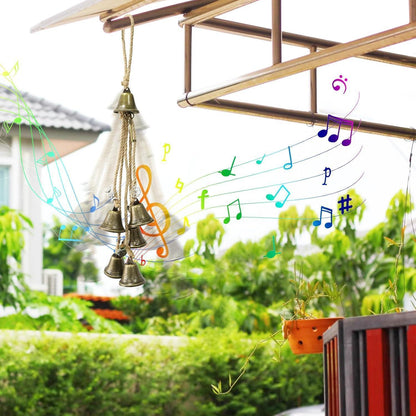 Hexenglocken Garten Windspiel 6 Glocken Türschutz