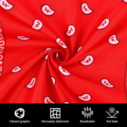 Bandana Paisley Rot für Damen und Herren, vielseitig einsetzbar