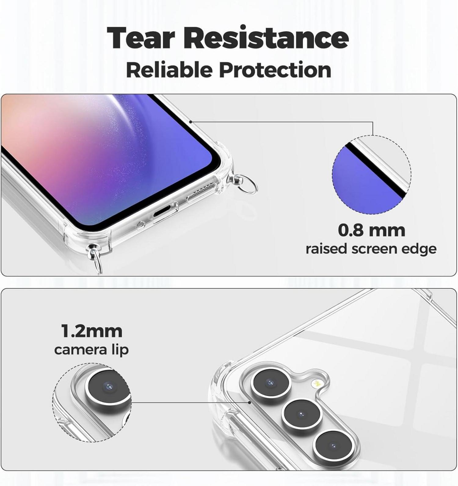 Handykette Samsung Galaxy A54 5G Hülle Band Necklace Stoßfest Kameraschutz
