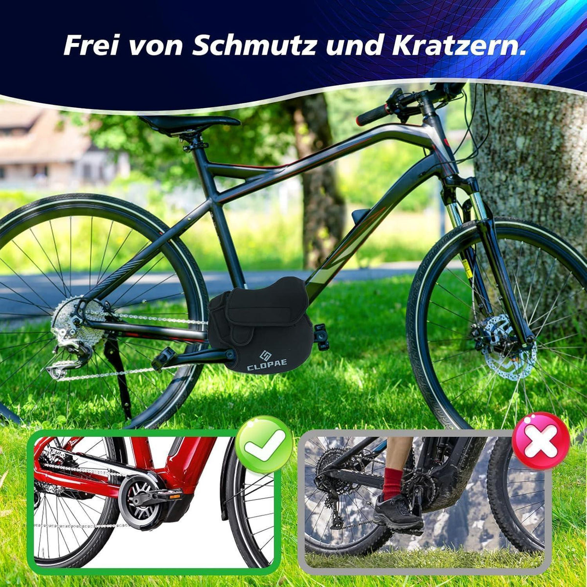 Ebike Mittelmotor Schutzhülle – Transportschutz & Regenschutz