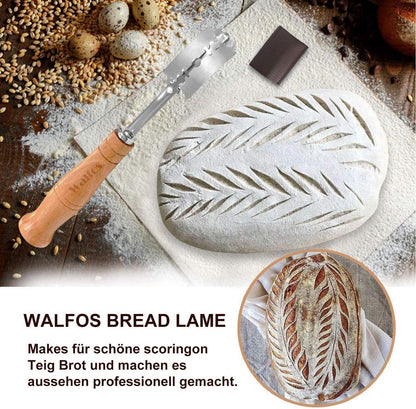 Walfos Bäckermesser - Premium Brot Lame 19CM mit