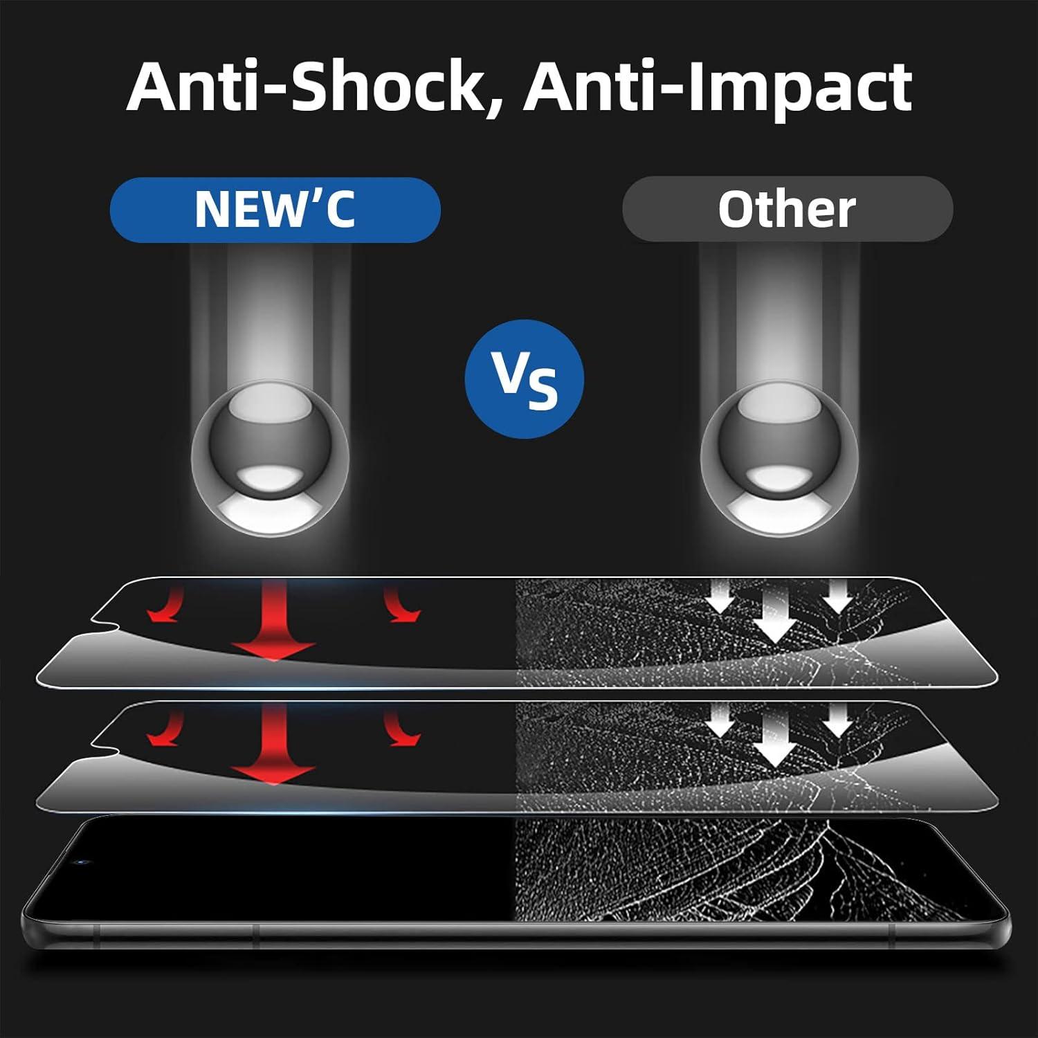 Panzer Schutz Glas Samsung Galaxy S23 Plus 9H Härte 3 Stück