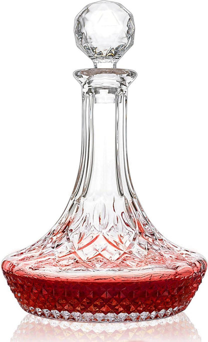 Kristall Wein Karaffe für Whisky Bourbon Rotwein 1250ml
