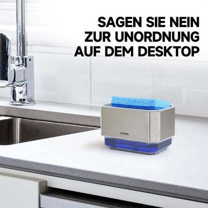 Edelstahl Seifenspender mit Schwamm – 240ml Küche