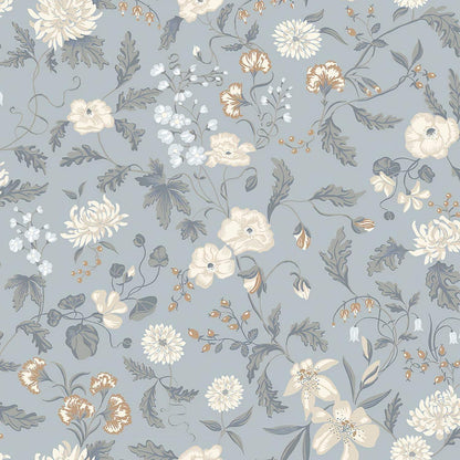 Selbstklebende Blumentapete Grün 39×500CM Vintage Vinyl Wandtapete