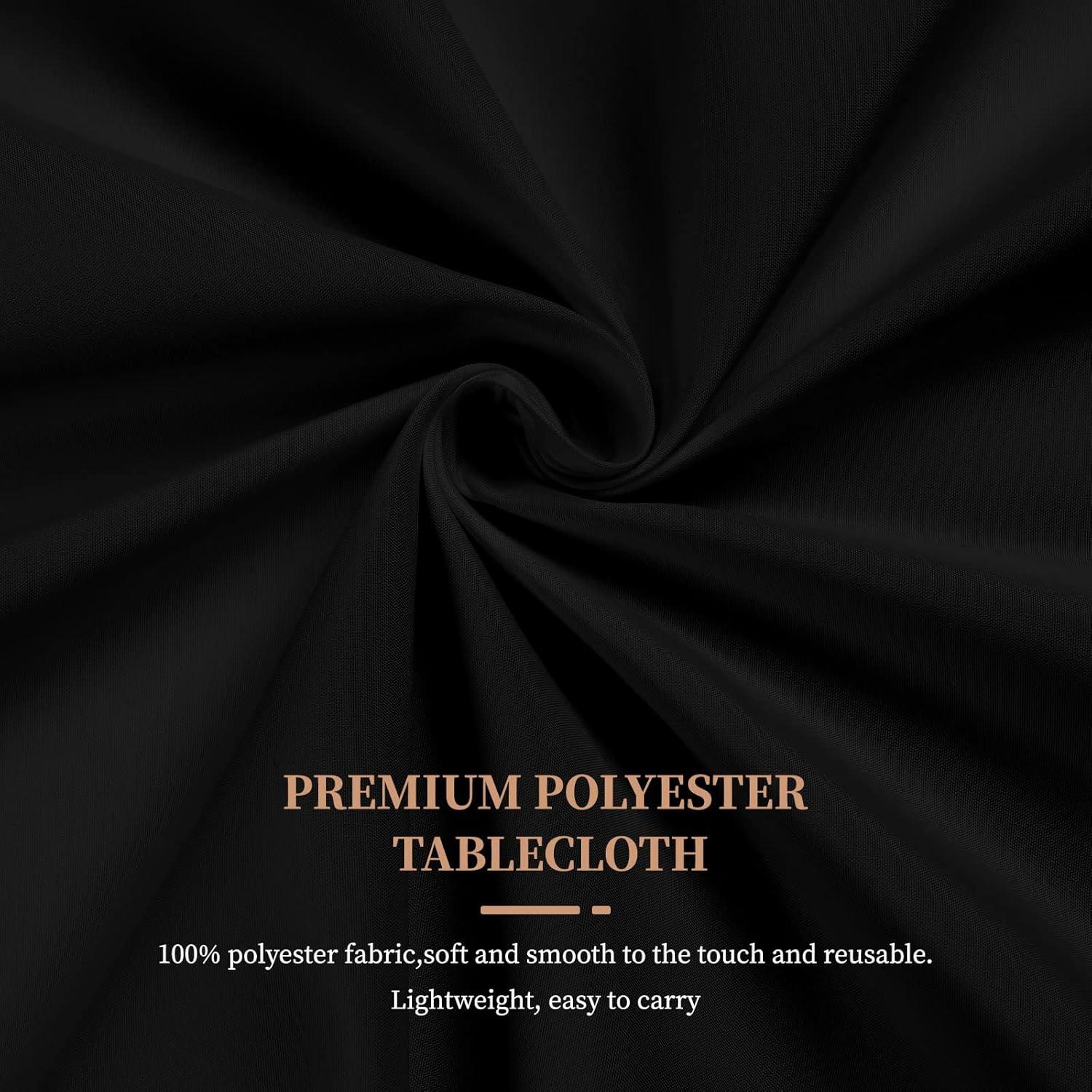 6er Pack Schwarze Polyester Tischdecke 60x102 Zoll