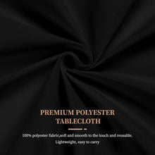 6er Pack Schwarze Polyester Tischdecke 60x102 Zoll
