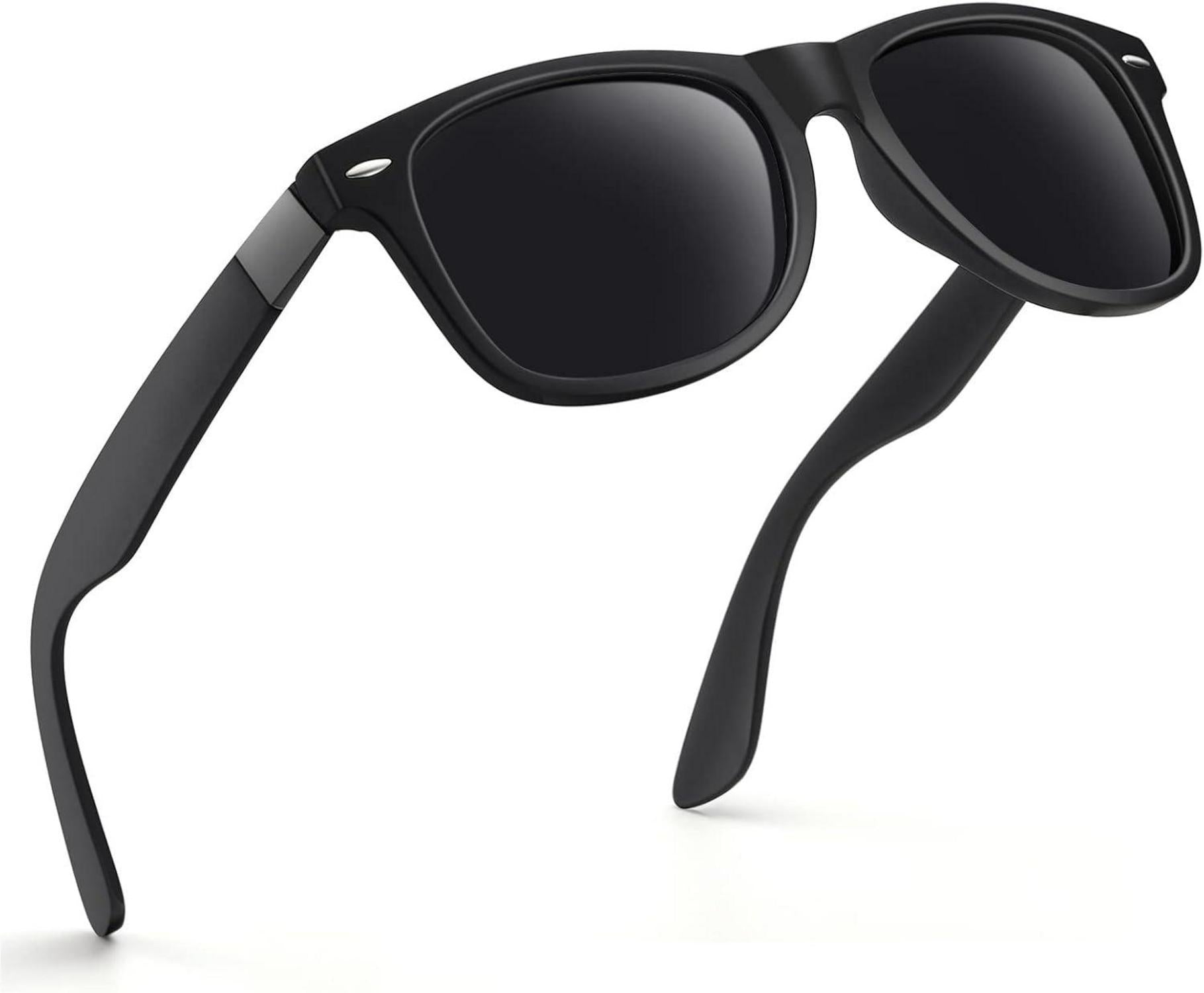 Polarisierte UV400 Sonnenbrille Retro Vintage Stil rechteckig