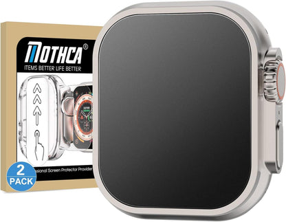 2x Mothca Panzer Schutz Glas Matt Folie Apple Watch Ultra 49 MM