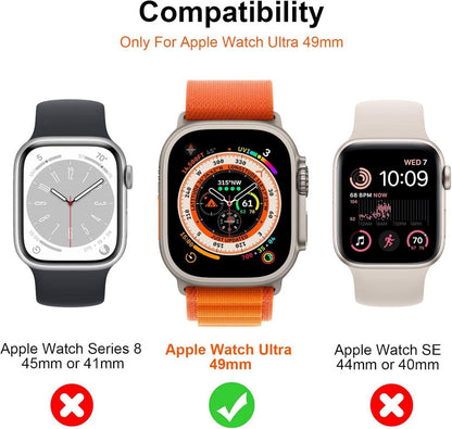 Mothca Panzer Schutz Glas Matt Folie für Apple Watch Ultra