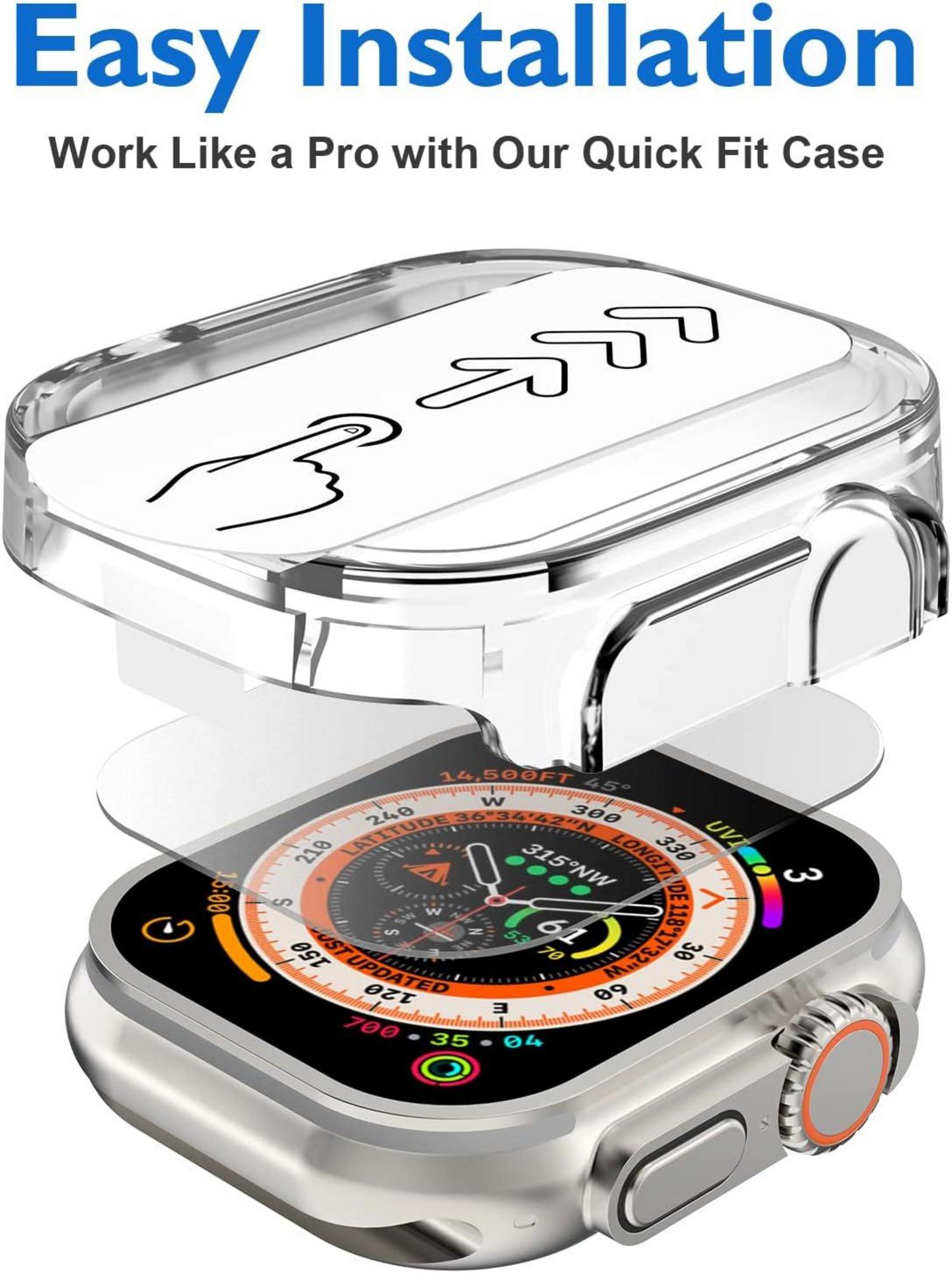 Displayschutzfolie Apple Watch Ultra 49mm Matt 9H Schutzglas (2