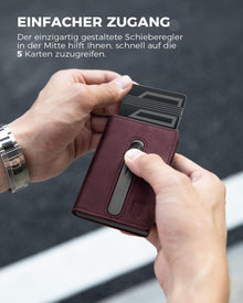 Airtag Kartenetui RFID Schutz Herren Geldbörse mit Münzfach