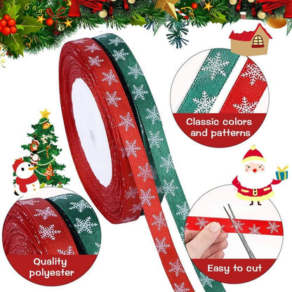 Weihnachts Geschenkband 50 Meter Satinband Dekoband festlich