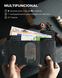 Mini RFID Portemonnaie Herren | Kartenetui Slim Wallet Leder