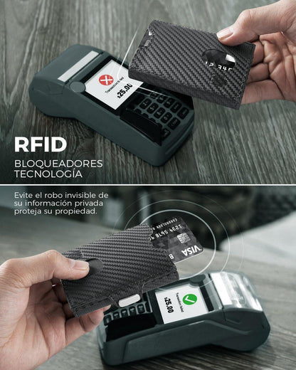 Mini Geldbörse RFID-Schutz Münzfach Herren Leder Portemonnaie