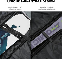 Skitasche Snowboardtasche gepolstert wasserdicht 900D Polyester