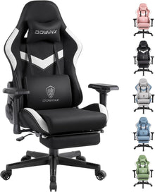 Ergonomischer Gaming-Stuhl mit Massagefunktion und Fußstütze