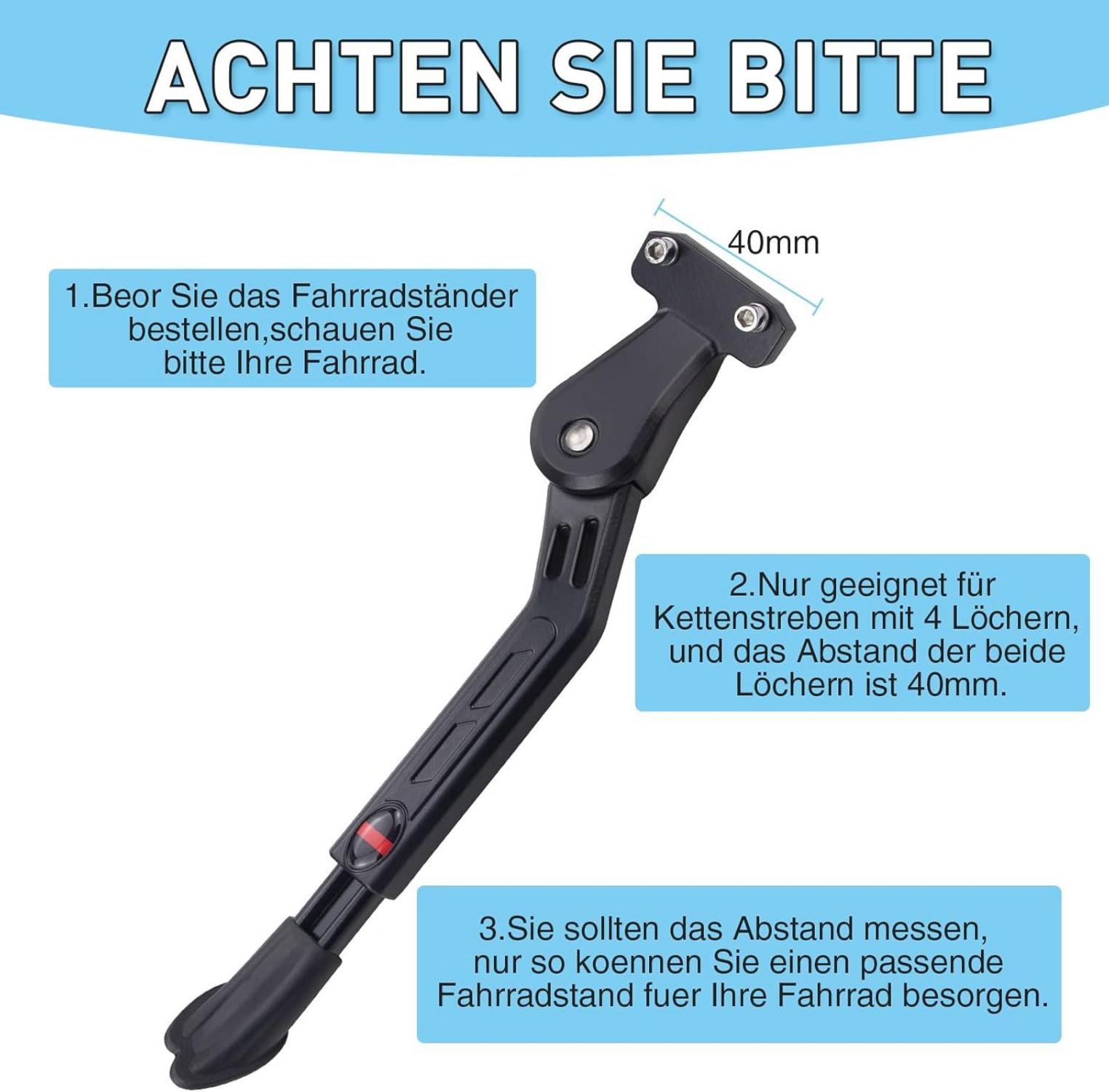 Fahrradständer Aluminiumlegierung Rückseite Hinterbauständer