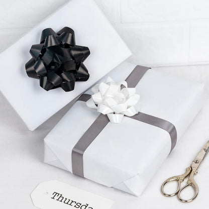 Geschenkpapier Weiß Glänzend Mini-Rolle 44,5cm x 10m