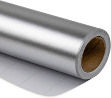 Glänzendes Silber Geschenkpapier Mini-Rolle 44,5cm X 10m