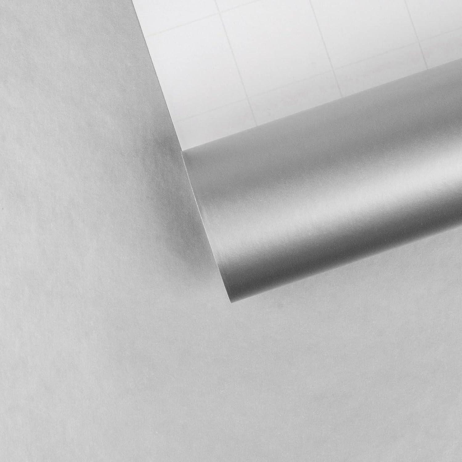Glänzendes Silber Geschenkpapier 44,5cm x 10m - Hochzeit Geburtstag Weihnachten