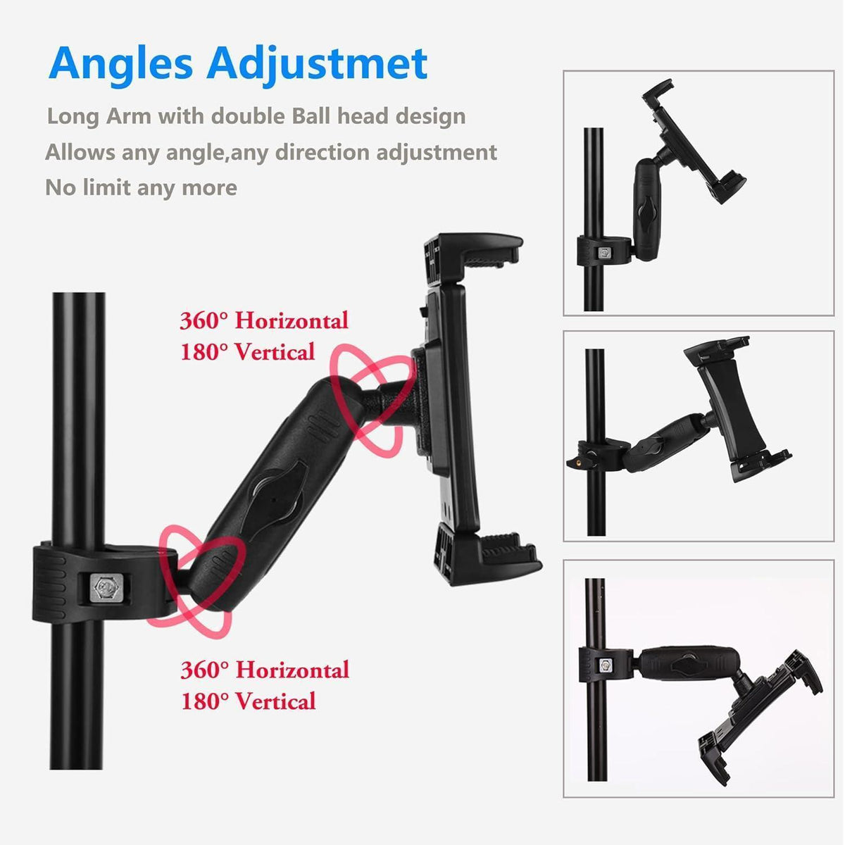 Tablet Halter für Laufband & Fahrrad – 4-13 Zoll