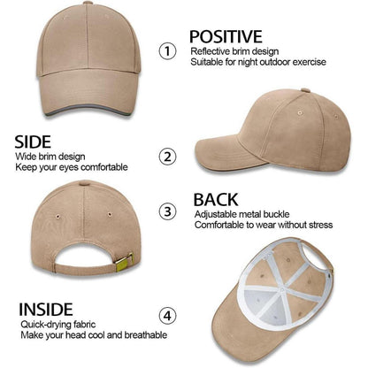 Herren Baseballmütze Baumwolle 6-Panel Plain Solid Color
