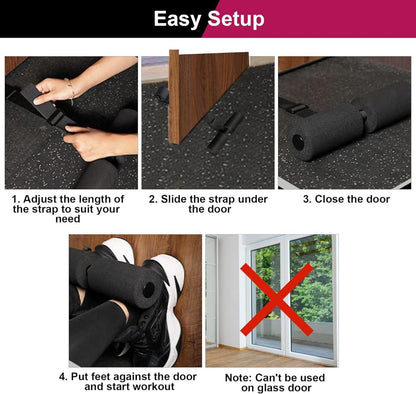Nordic Hamstring Curl Strap Verstellbare Kniesehnen-Curlriemen Sit-ups