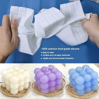Silikon Kerzenform 6 Hohlräume DIY Seife Duftkerze Gießen Ornamente