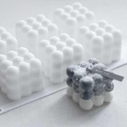 Bubble Kerzenform DIY Silikon 6 Hohlräum Heimdekoration Seife Duftkerze