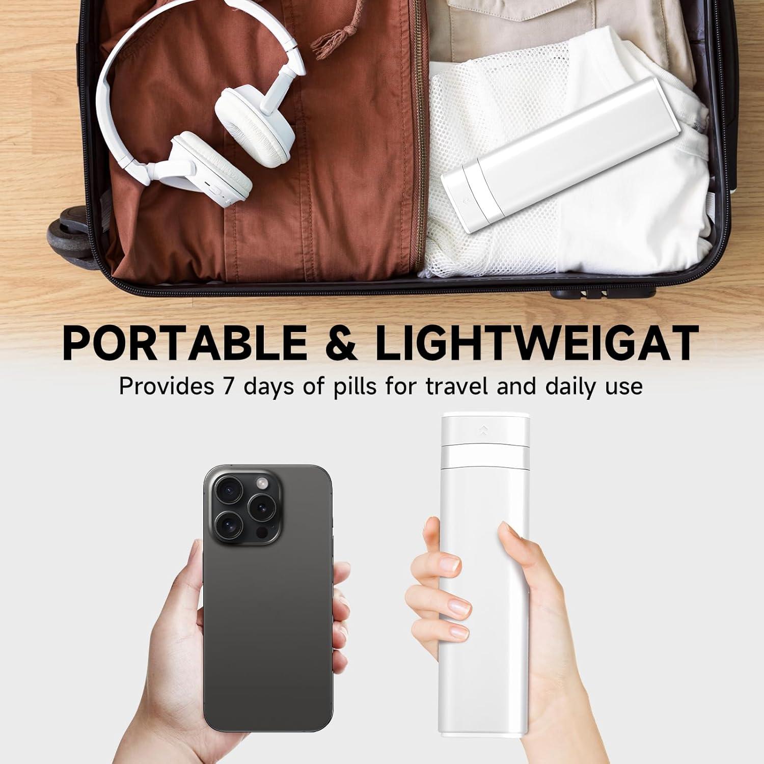 Tablettenbox 7 Tage BPA Frei Reise Medikamentenbox Vitamine