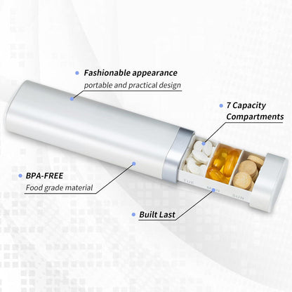 Tablettenbox 7 Tage BPA-frei Medikamentenbox Vitamine