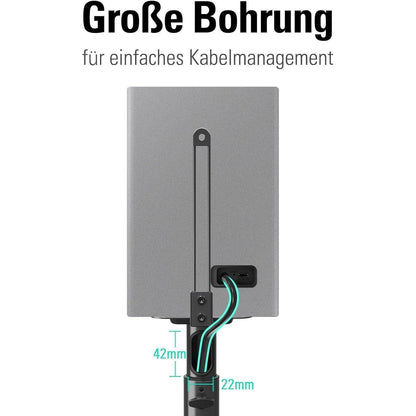 Höhenverstellbare Lautsprecherständer für Satelliten bis