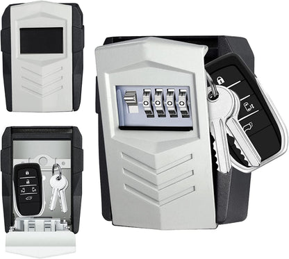 Schlüsseltresor mit Zahlencode und Schlüsselhaken, groß für 10