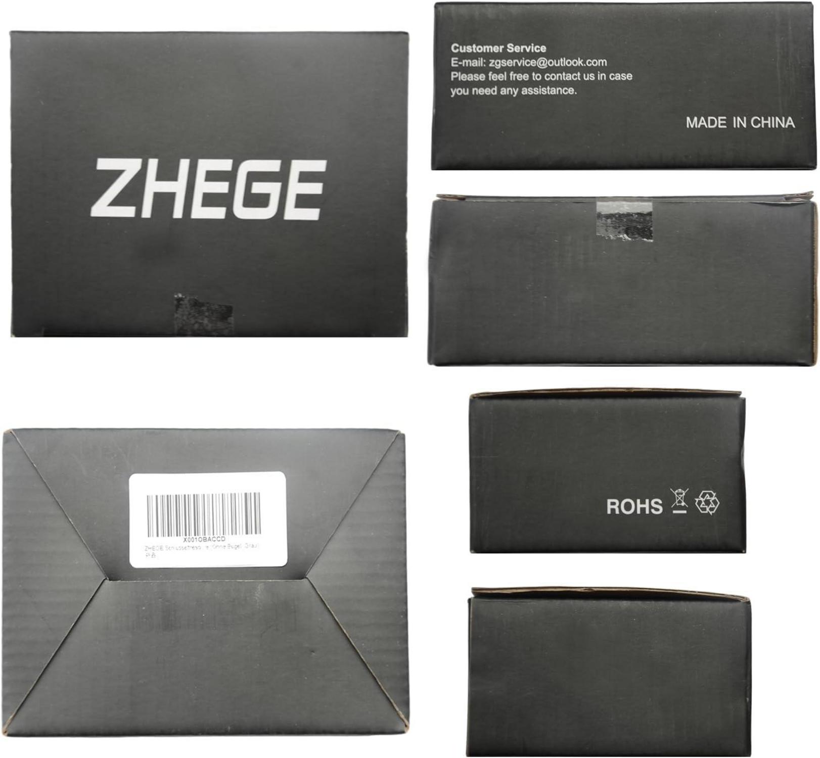 ZHEGE Schlüsseltresor mit Zahlencode und Haken für Hausschlüssel, Autoschlüssel - Grau