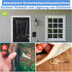 Groß Schlüsseltresor Code für Hausschlüssel & Autoschlüssel
