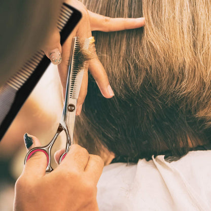 Effilierschere Set Friseur 6 Zoll Profi Haarschere Haarschneideschere