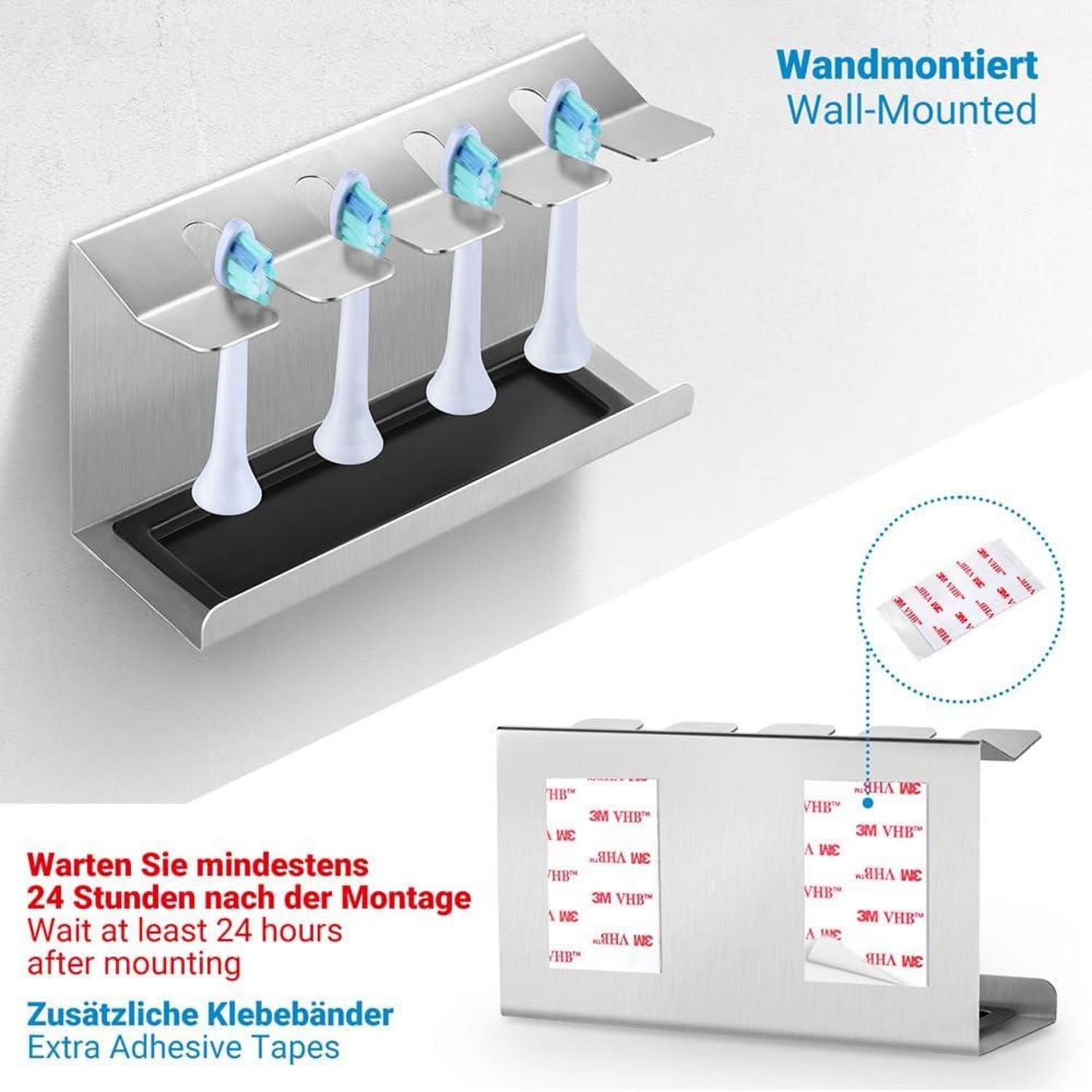 Premium Edelstahl Zahnbürstenhalter für Oral-B Philips Sonicare