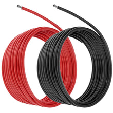 QWORK® 10AWG Silikon Elektronik Kabel - 5M Schwarz/Rot