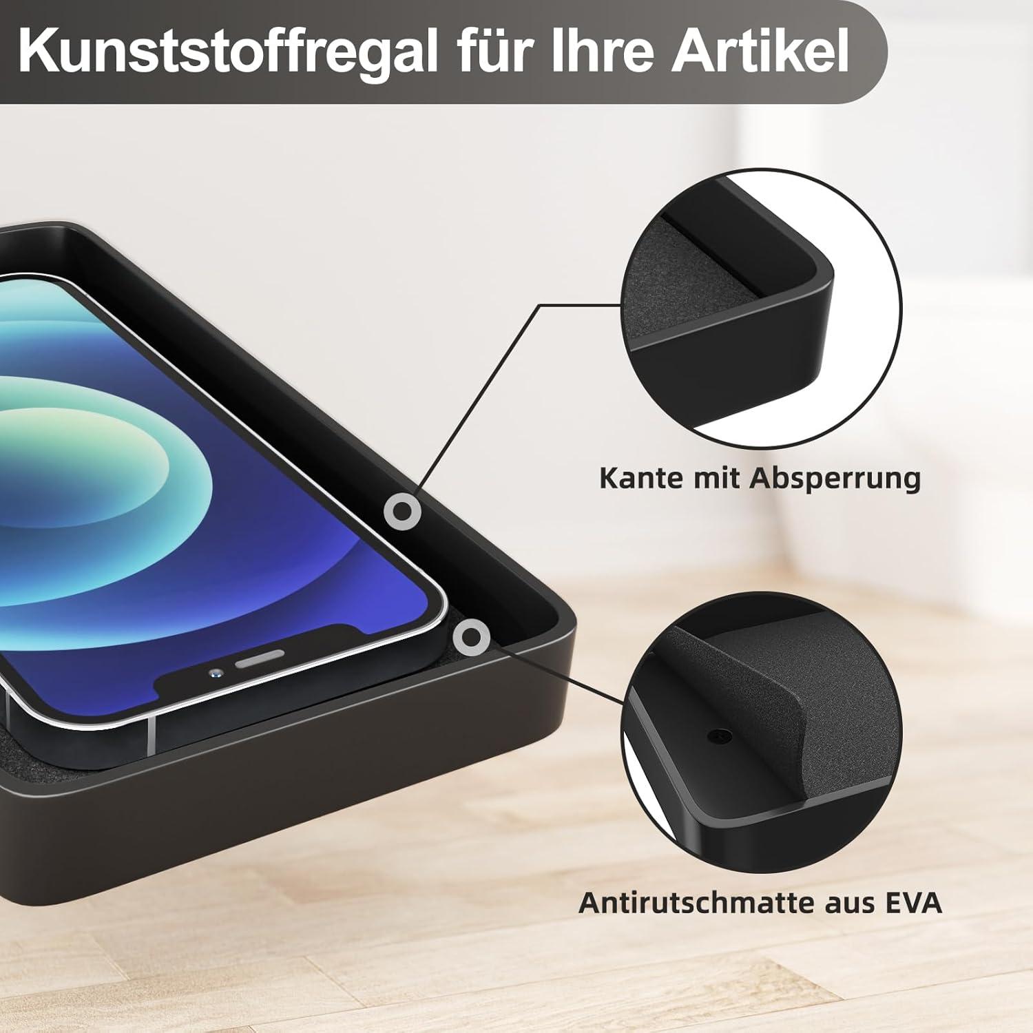 Edelstahl Toilettenpapierhalter Stehend mit Klobürste und Feuchttücher Box